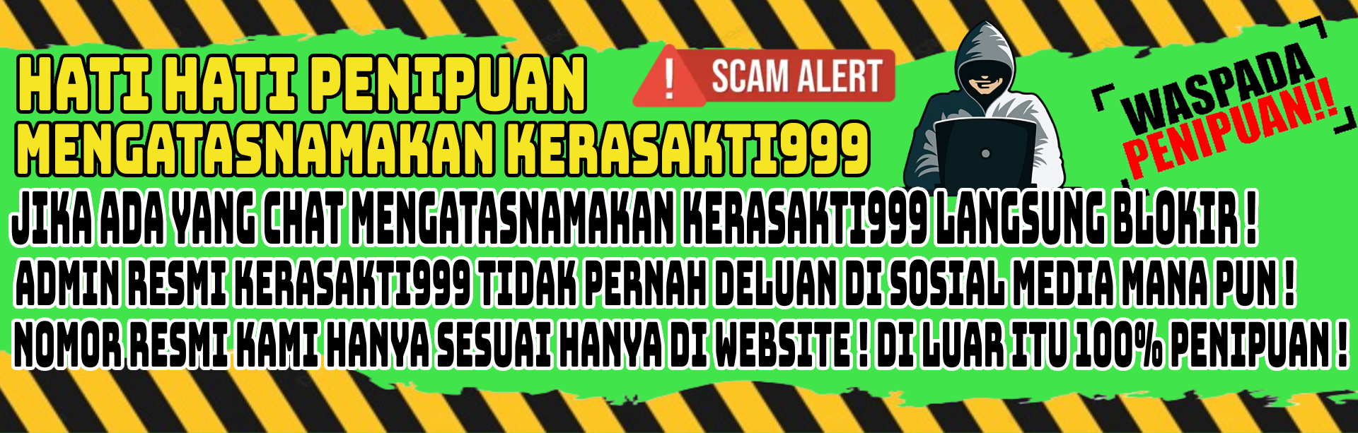 WARNING SCAM