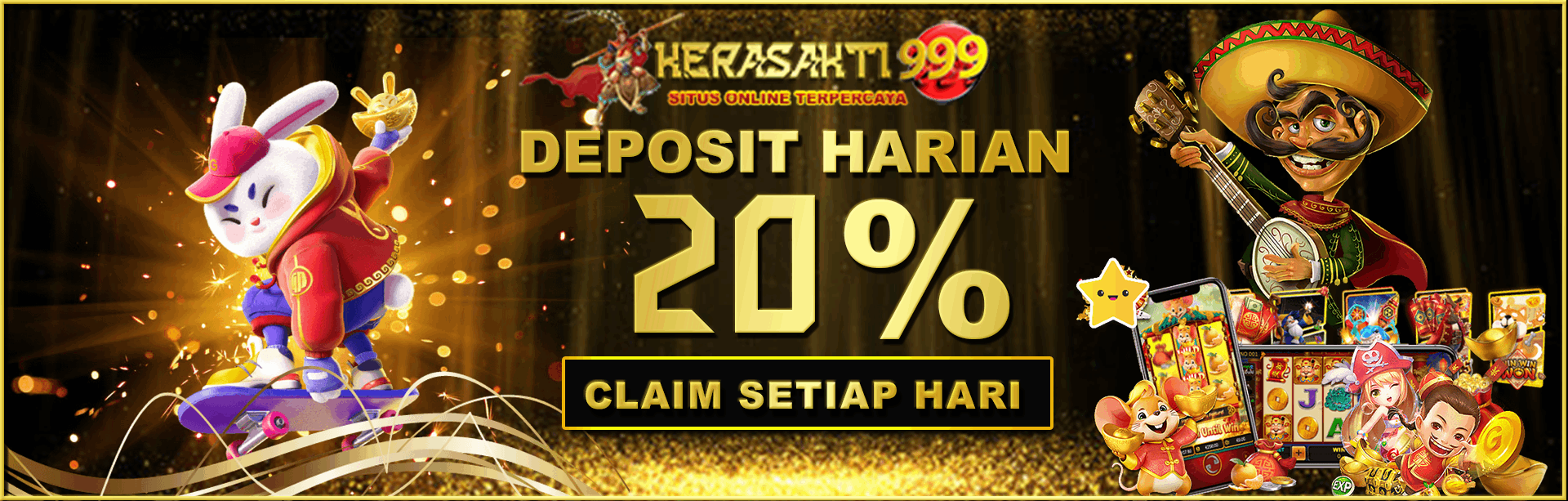 BONUS DEPOSIT 20% ( KLAIM SETIAP HARI )